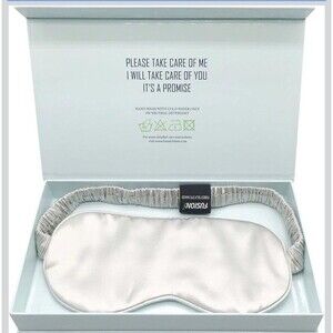 100% Mulberry Silk Eye Mask Sleeping Blocks Light Helps Dry Eyes Natural Fiber